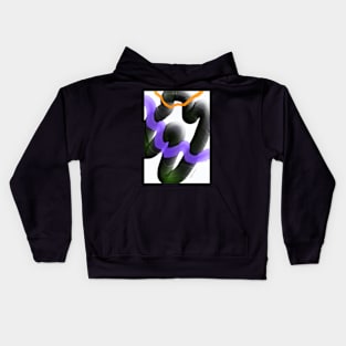 Virtual Variation, digital watercolor painting Kids Hoodie